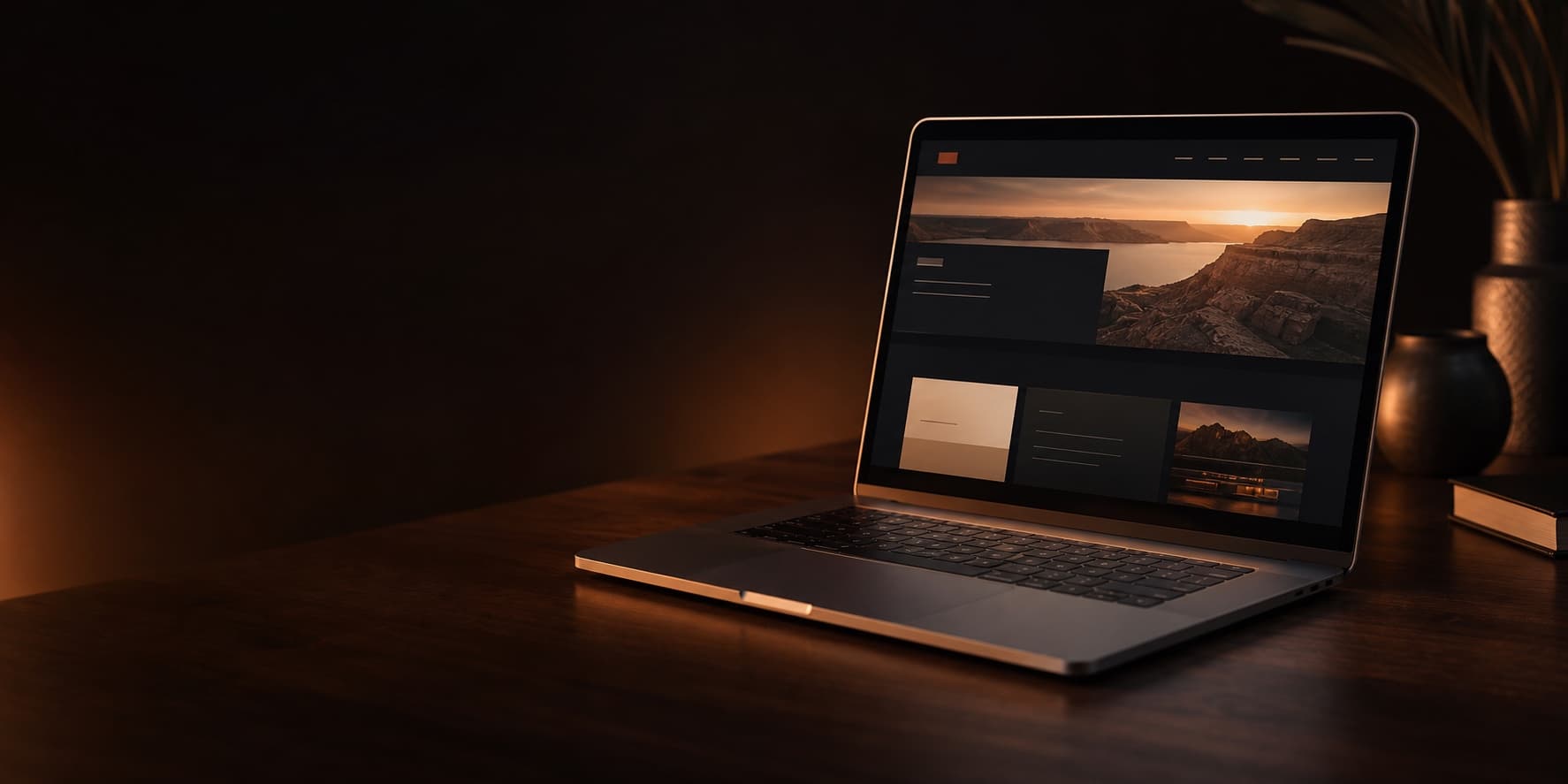 A custom small business website shown on a laptop and a phone