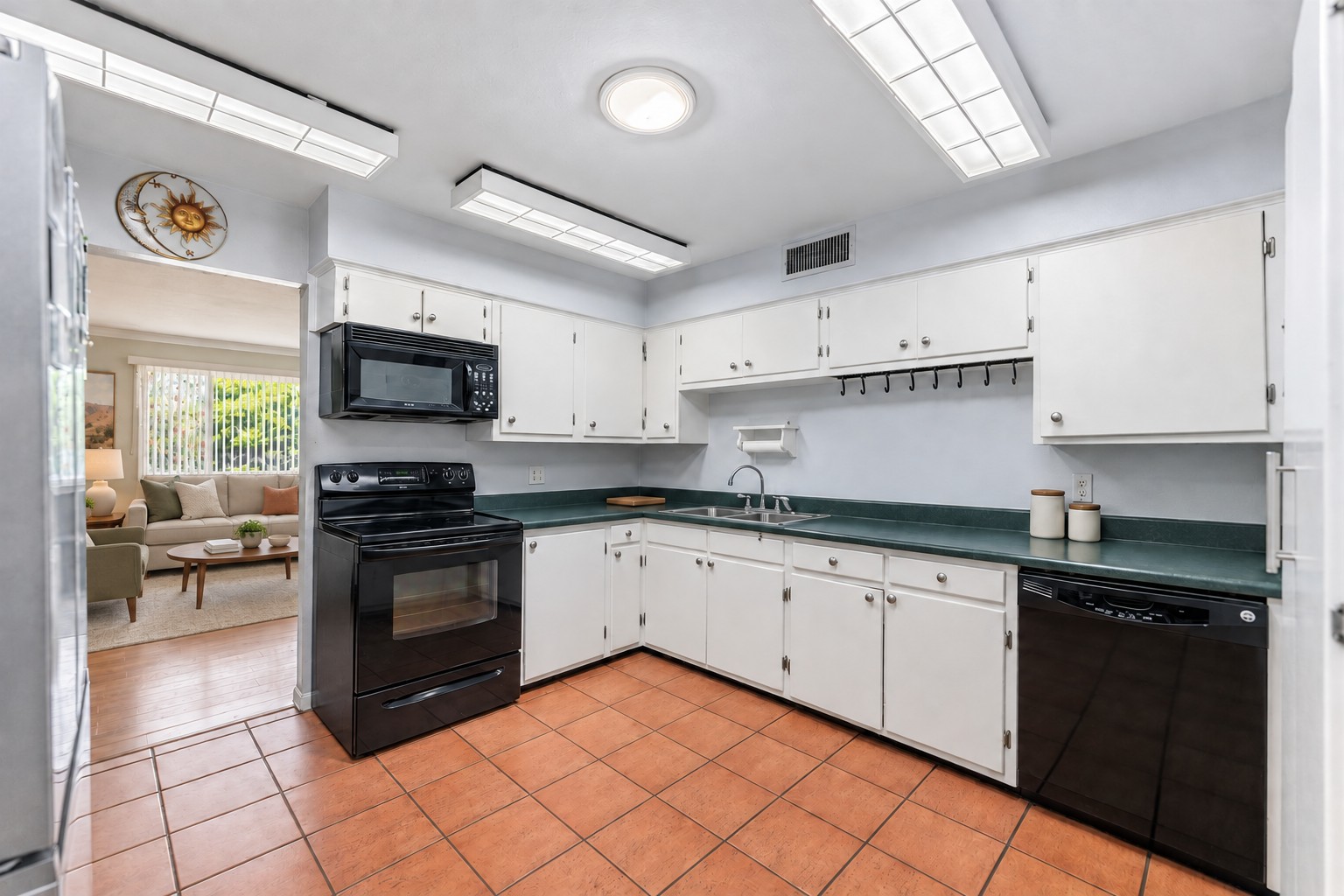 Kitchen after digital restyling and virtual staging